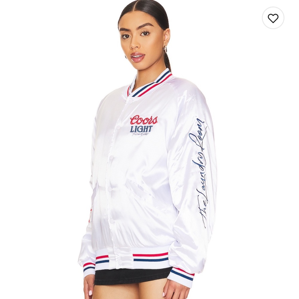 The Laundry Room Coors Light White Varsity Jacket - Picture 2 of 7